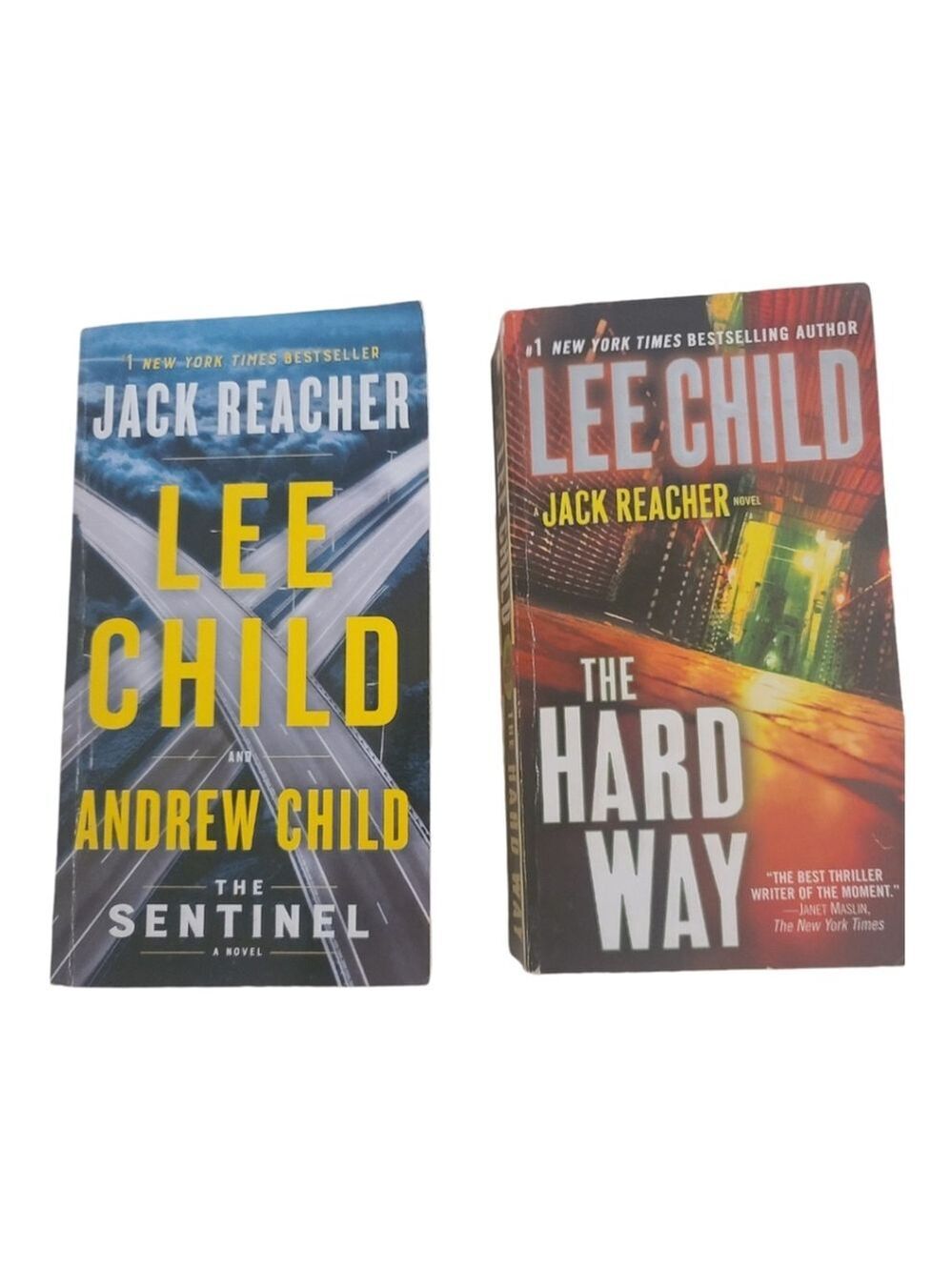 Lee Child Paperback Bundle: The Hard Way & The Sentinel
